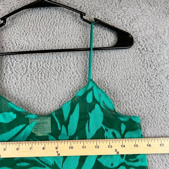 Vintage 90s Floral  Cami Slip Top Women’s XS USA Made - Picture 3 of 6